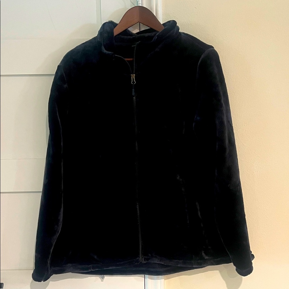 32 Degrees Heat Navy Fleece Zip Up Jacket Size XL EUC